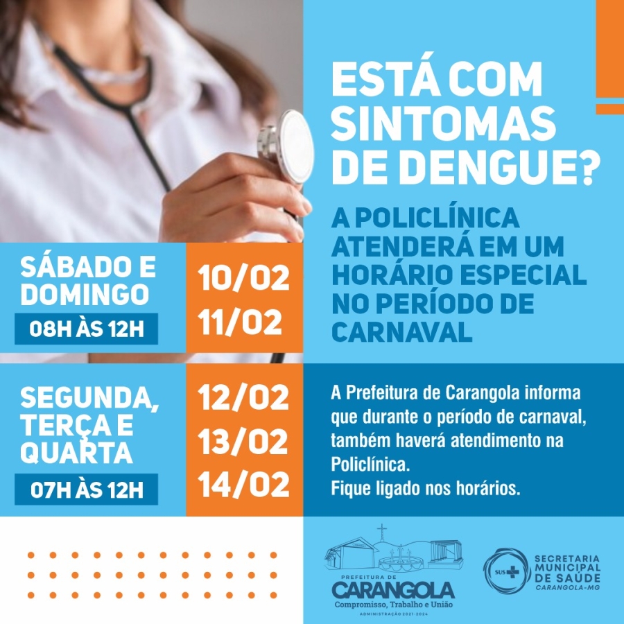 Está com sintomas de dengue?